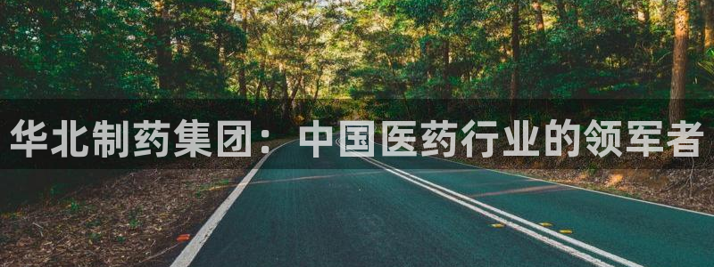 九游老哥俱乐部登录：华北制药集团：中国医药行业的领军者