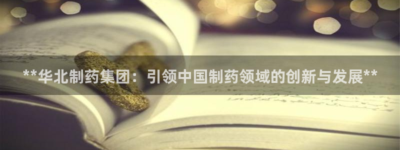 九游会老哥俱乐部：**华北制药集团：引领中国制药领域的创新与发展**