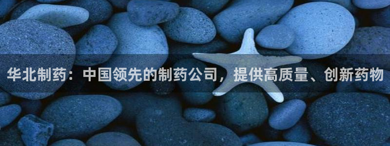 九游老哥俱乐部官网登录：华北制药：中国领先的制药公司，提供高质量、创新药物