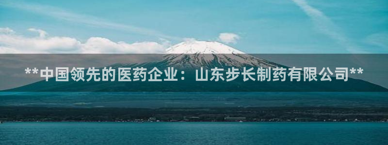 ag九游会老哥俱乐部：**中国领先的医药企业：山东步长制药有限公司**