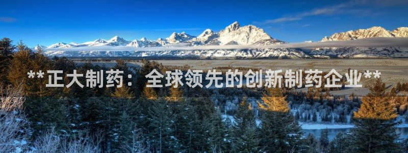 九游老哥俱乐部官网登录不了：**正大制药：全球领先的创新制药企业**