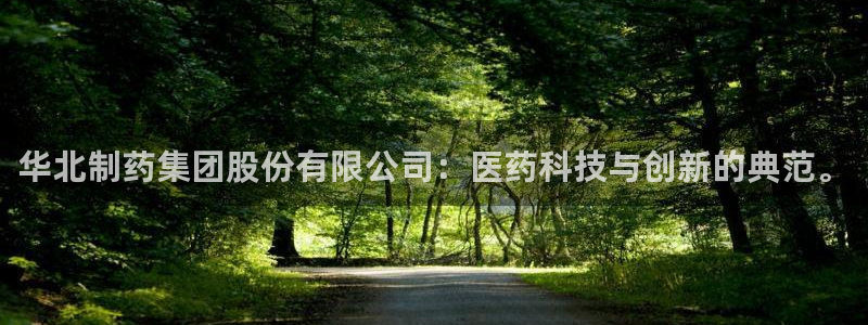 九游会老哥俱乐部必备的交流社区论坛：华北制药集团股份有限公司：医药科技与创新的典范。