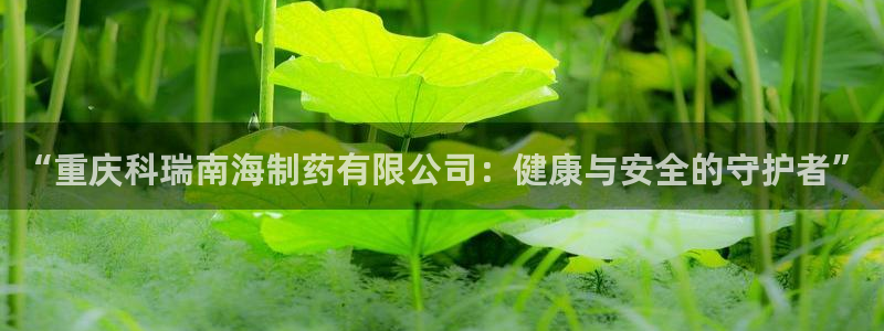 九游老哥俱乐部官网登录不了：“重庆科瑞南海制药有限公司：健康与安全的守护者”