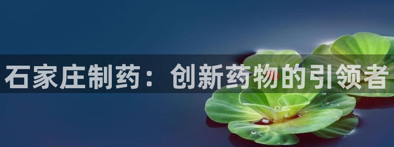 九游会老哥俱乐部必备的交流社区论坛：石家庄制药：创新药物的引