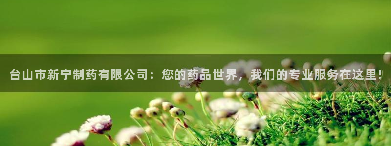 九游老哥俱乐部官网登录：台山市新宁制药有限公司：您的药品世界，我们的专业服务在这里!