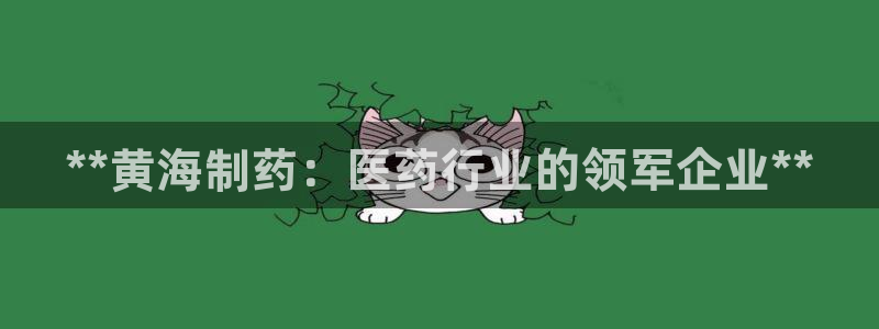 九游会老哥必备的交流社区：**黄海制药：医药行业的领军企业**