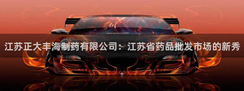 九游会老哥必备的交流社区：江苏正大丰海制药有限公司：江苏省药品批发市场的新秀