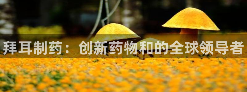 9游会老哥：拜耳制药：创新药物和的全球领导者